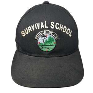 Eagle Survival School SERE Military Patch Black Baseball Cap OSFM Snapback Hat